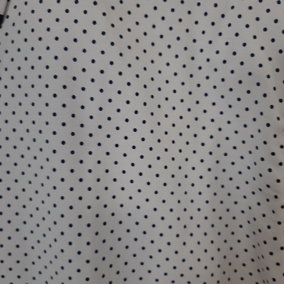 Brand new white shirt with dark blue dots - Picture 2 of 5